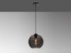 Fischer & Honsel 60664 Pendelleuchte Opie 25cm Schwarz Rauchglas E27 Bild 3