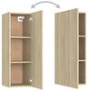 vidaXL 3-tlg. TV-Schrank-Set Sonoma-Eiche Spanplatte [3078973] Bild 3
