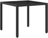 vidaXL Outdoortisch-Set 3 pcs Schwarz 90 x 90 x 75 cm Poly-Rattan 3422292 Bild 3