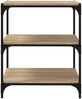 vidaXL Bücherregal Sonoma-Eiche 60x33x70,5 cm Holzwerkstoff und Stahl 819323 Bild 5