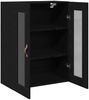 vidaXL Wandschrank Wandmontiert Schwarz Eichen-Optik 69,5 x 34 x 90 cm 862161 Bild 3