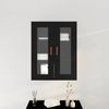 vidaXL Wandschrank Wandmontiert Schwarz Eichen-Optik 69,5 x 34 x 90 cm 862161 Bild 4