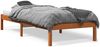 vidaXL Massivholzbett ohne Matratze Wachsbraun 100x200 Kiefernholz 844851 Bild 2