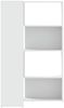 vidaXL Eck-Bücherregal 4 Etagen Weiß 85x85x140 cm Holzwerkstoff 3307810 Bild 5