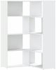 vidaXL Eck-Bücherregal 4 Etagen Weiß 85x85x140 cm Holzwerkstoff 3307810 Bild 2