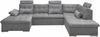 Sofa U-Form mit Schlaffunktion und Bettkasten - Anthrazit - Medan XXL Bild 5