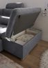 Sofa U-Form mit Schlaffunktion und Bettkasten - Anthrazit - Medan XXL Bild 4