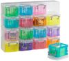 REALLYUSEFULBOX Aufbewahrungsbox 16 Aufbewahrungsboxen 0,14l - transparent/bunt Bild 1