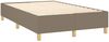 vidaXL Boxspringbett mit Matratze Taupe 120x200 cm Stoff, Härtegrad: H2 [3142405] Bild 4