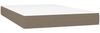 vidaXL Boxspringbett mit Matratze Taupe 120x200 cm Stoff, Härtegrad: H2 [3142405] Bild 5