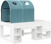vidaXL Bett mit Tunnel 4 pcs Weiß und Hellblau Holzwerkstoff 3423498 Bild 2