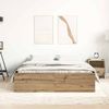 vidaXL Bettgestell ohne Matratze Artisan-Eiche 140x190cm Holzwerkstoff 3328884 Bild 3