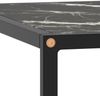 vidaXL Couchtisch Schwarz mit Schwarzem Glas in Marmor-Optik 80x80x35 322878 Bild 4