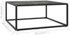 vidaXL Couchtisch Schwarz mit Schwarzem Glas in Marmor-Optik 80x80x35 322878 Bild 5
