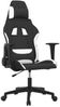 vidaXL Gaming-Stuhl Schwarz und Weiß Stoff 3143740 Bild 2