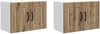 vidaXL Wandschrank PORTO 2 pcs Artisan-Eiche 60 x 31 x 40 cm 885284 Bild 2