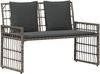 vidaXL Bank Outdoor Uni Grau und Dunkelgrau 116 x 55 x 82 cm 42025144 Bild 2