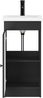 vidaXL Badezimmerschrank mit Waschbecken Schwarz 42 x 40 x 84,5 cm 889995 Bild 4