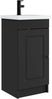 vidaXL Badezimmerschrank mit Waschbecken Schwarz 42 x 40 x 84,5 cm 889995 Bild 2