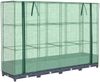 vidaXL Hochbeet mit Gewächshausabdeckung Rattanoptik 160x40x123 cm 4015826 Bild 2