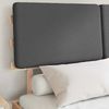 vidaXL Bettgestell mit gepolstertem Kopfteil Dunkelgrau 160 x 200 cm 877335 Bild 3