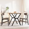 vidaXL Esstisch Y-Gestell 80x80x75,5 cm Massivholz Kiefer & Stahl 3282783 Bild 3