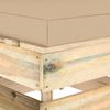 vidaXL Modulares Mittelsofa mit Kissen Grün Imprägniertes Holz 3074510 Bild 5