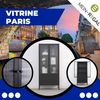 Mein-Regal Vitrine Paris aus Metall mit Schubladen und Glastüren Schwarz Bild 5