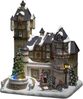KONSTSMIDE LED Fiberoptikhaus Burgszene mit rotierendem Weihnachtsbaum und Musik Batterie od. Strombetrieb 26,5 x 21 x 31 cm Bild 4