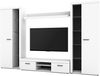 AX LIVING Spacoro XL Wohnwand weiß modern hochwertig 300 cm ohne LED Bild 3
