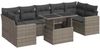 vidaXL 8-tlg. Garten-Sofagarnitur mit Kissen Grau Poly Rattan 3326281 Bild 2