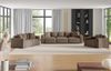 Sofa Designersofa MEGAN 2-Sitzer in Stoff Poso Cappuccino Bild 2
