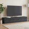 vidaXL TV-Schränk Schwarz 147 x 34,5 x 27 cm Holzwerkstoff 895396 Bild 4