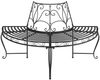 vidaXL Baumbank Halbrund Ø160 cm Schwarz Stahl 318824 Bild 3