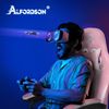 Rosa Gaming-Stuhl Massage Gamer-Sessel Ergonomisch Kopfstütze Fußstütze Bild 3