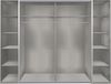 Dreh-/Schwebetürenschrank >LOTTO< (BxH: 272x210 cm) in WEISS + GRAPHIT Bild 2