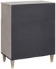 vidaXL Sideboard Grau und Gold 60 x 33 x 75 cm Massivholz Mango 4018797 Bild 5