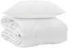 vidaXL Ganzjahresbettdecke mit Kissen 2 pcs Weiß Mikrofaser 3376568 Bild 2