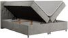 Boxspringbett Doppelbett Polsterbett Kunstlederbett mit Bettkasten - ROMA - 160x200cm - Hellgrau Stoff - H4 Bild 4