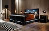 Boxspringbett Sevilla mit LED und Stauraum 200x200 Schwarz H3 (70-100kg) Bild 3