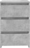 vidaXL Nachttisch Betongrau 40x35x62,5 cm Holzwerkstoff 806219 Bild 3