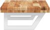 vidaXL Waschbeckenregal Wandmontage Stahl und Akazienholz 3302742 Bild 5