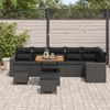 vidaXL Gartensofa-set 9 pcs Schwarz Poly-Rattan 3361629 Bild 3