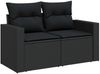vidaXL Gartensofa-set 9 pcs Schwarz Poly-Rattan 3361629 Bild 4