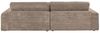 KAWOLA Sofa LANA Ecksofa Cord taupe Recamiere rechts 83 x 205 x 296 cm Bild 5