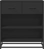 vidaXL Sideboard Schwarz 68x35x76 cm Holzwerkstoff 848984 Bild 4