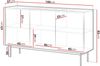 Mirjan24 'Celarii' Sideboard, Laminatplatte Cashmere / Eiche Linea, 83 x 37 x 144 cm Bild 5