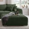 Polsterhocker XXL für Big-Sofa 120x120 cm, Federkern Polstersitz in Cord Grün Bild 2