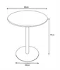 Vente-unique - NILY Garden dining set Metall Schwarz - B 60 cm x H 74 cm x L 60 cm Bild 5