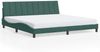 vidaXL Bettgestell mit LED ohne Matratze "Hanko" Dunkelgrün 200x200 cm Samt 3213802 Bild 5